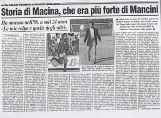Marco Macina, quello più forte di Mancini