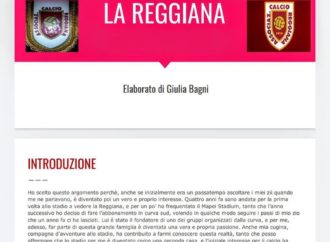 Giulia Bagni presenta una tesina sulla Reggiana per ottenere la licenza di terza media