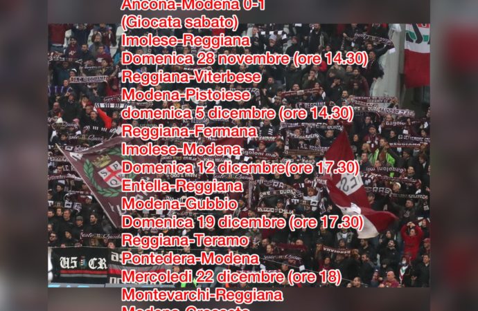 Il Modena è il grande rivale della Reggiana per la serie B